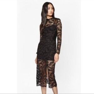 French Connection Tilly Lace Middi dress